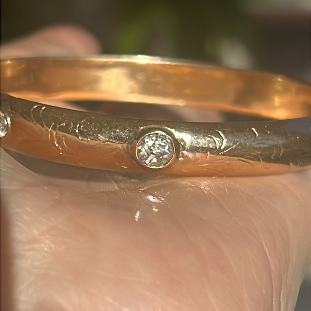 14 karat gold, and one carat diamond bracelet - Picture 6 of 17